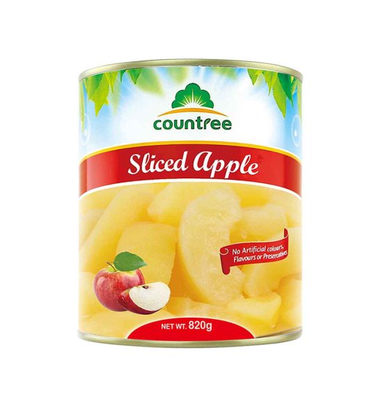 Canned apple slices