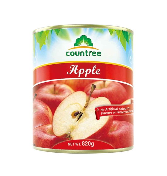Canned apple halves