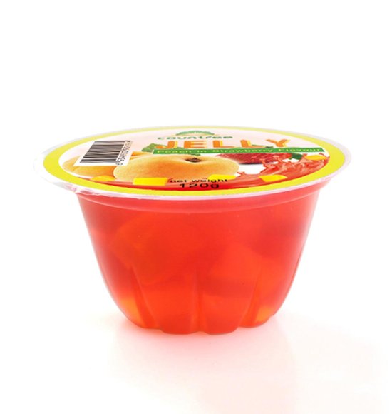 Peach jelly strawberry flavour