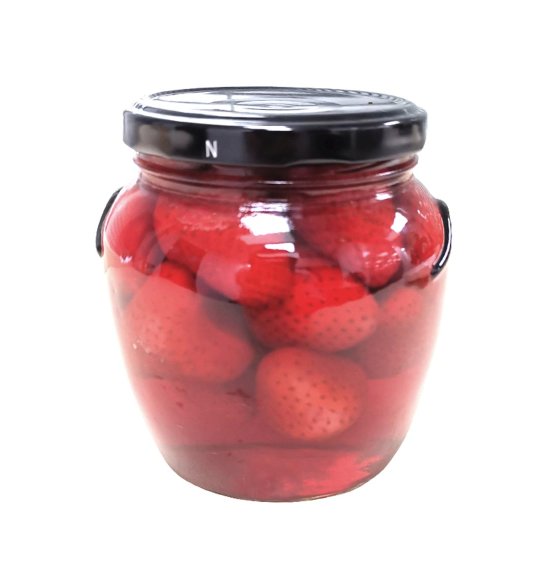 Canned Strawberry in Glass Jar 580ml
