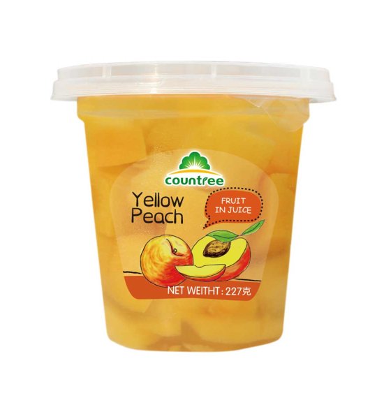 Yellow Peach Dices 8OZ