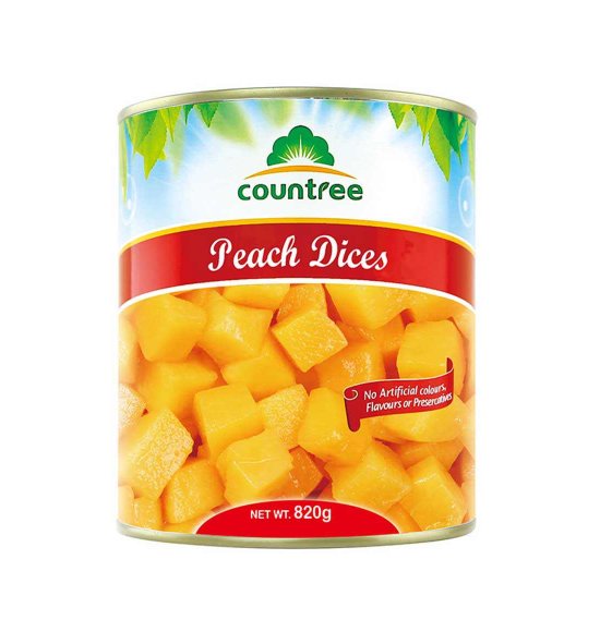Canned Yellow Peach Dices