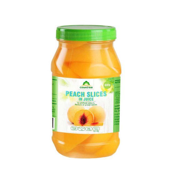 Canned Yellow Peach in Fruit Tubs