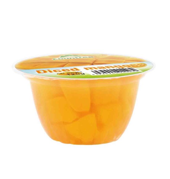 Mango dices in fruit cups 4OZ