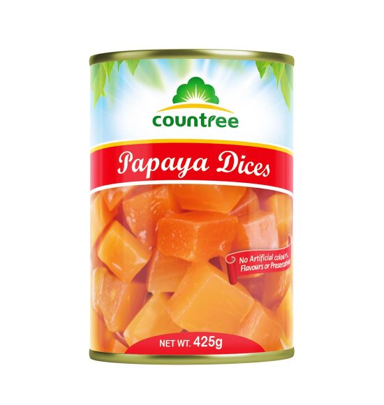 Canned Papaya Dices 425g