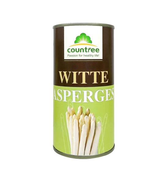 Canned white asparagus spears