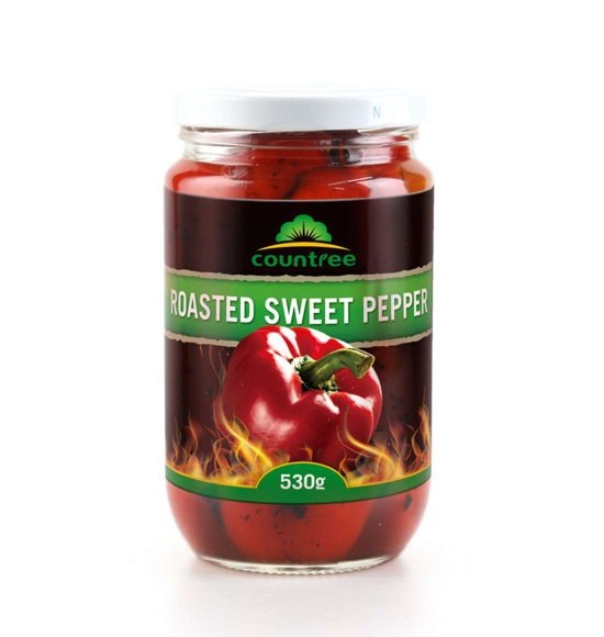 Roasted pickled sweet pepper whole