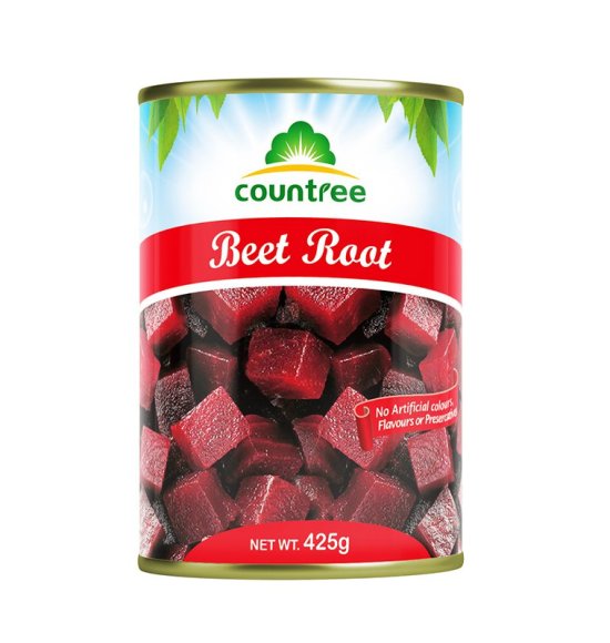 Canned beet root dice