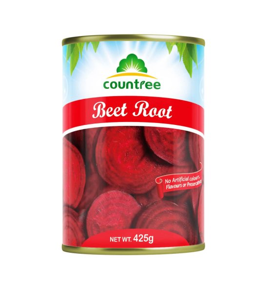 Canned beet root slice