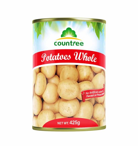 Canned potatoes whole