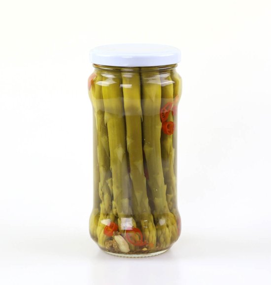 Grilled Pickled Green Asparagus
