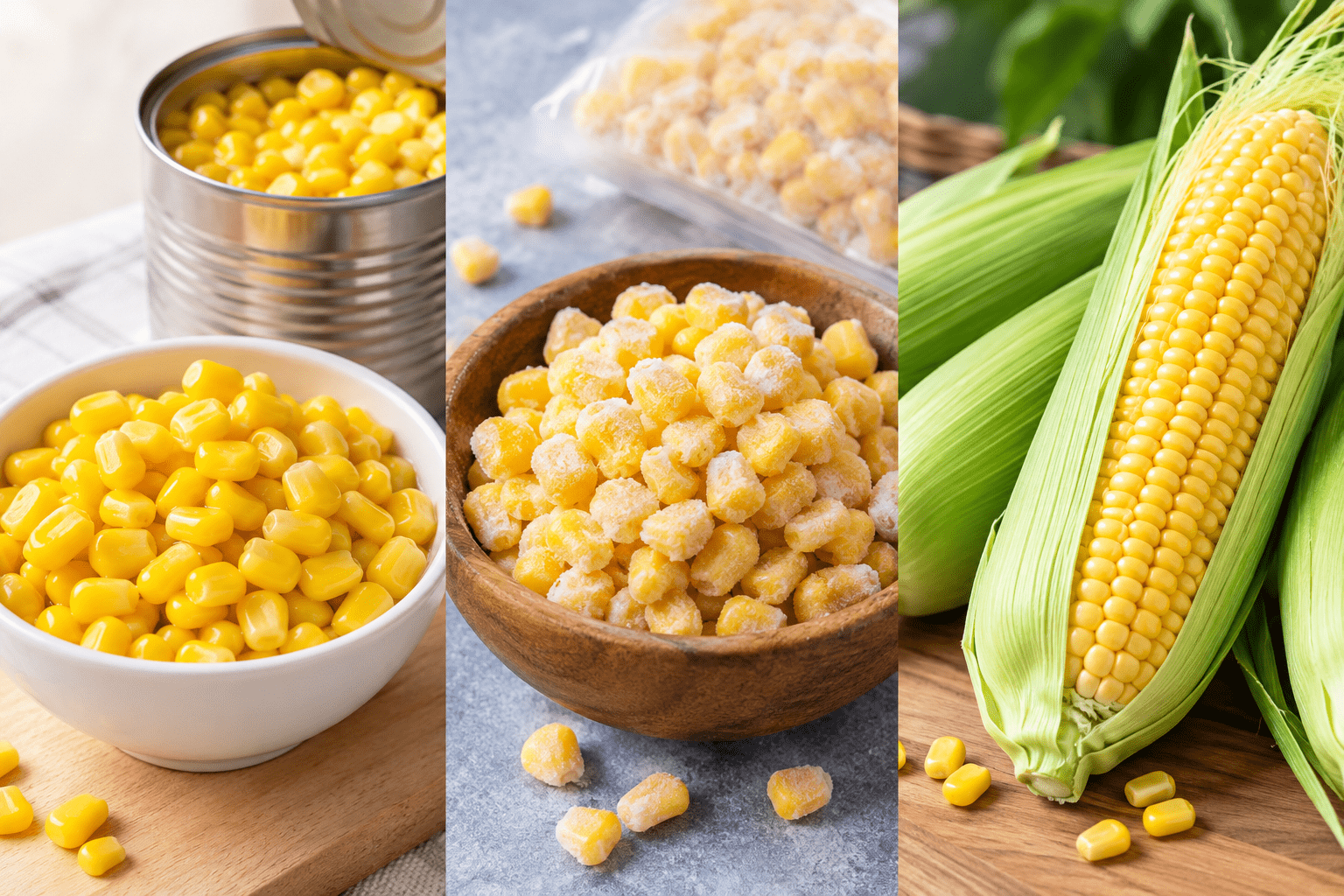 Canned Sweet Corn vs Frozen vs Fresh: Which Is Best?