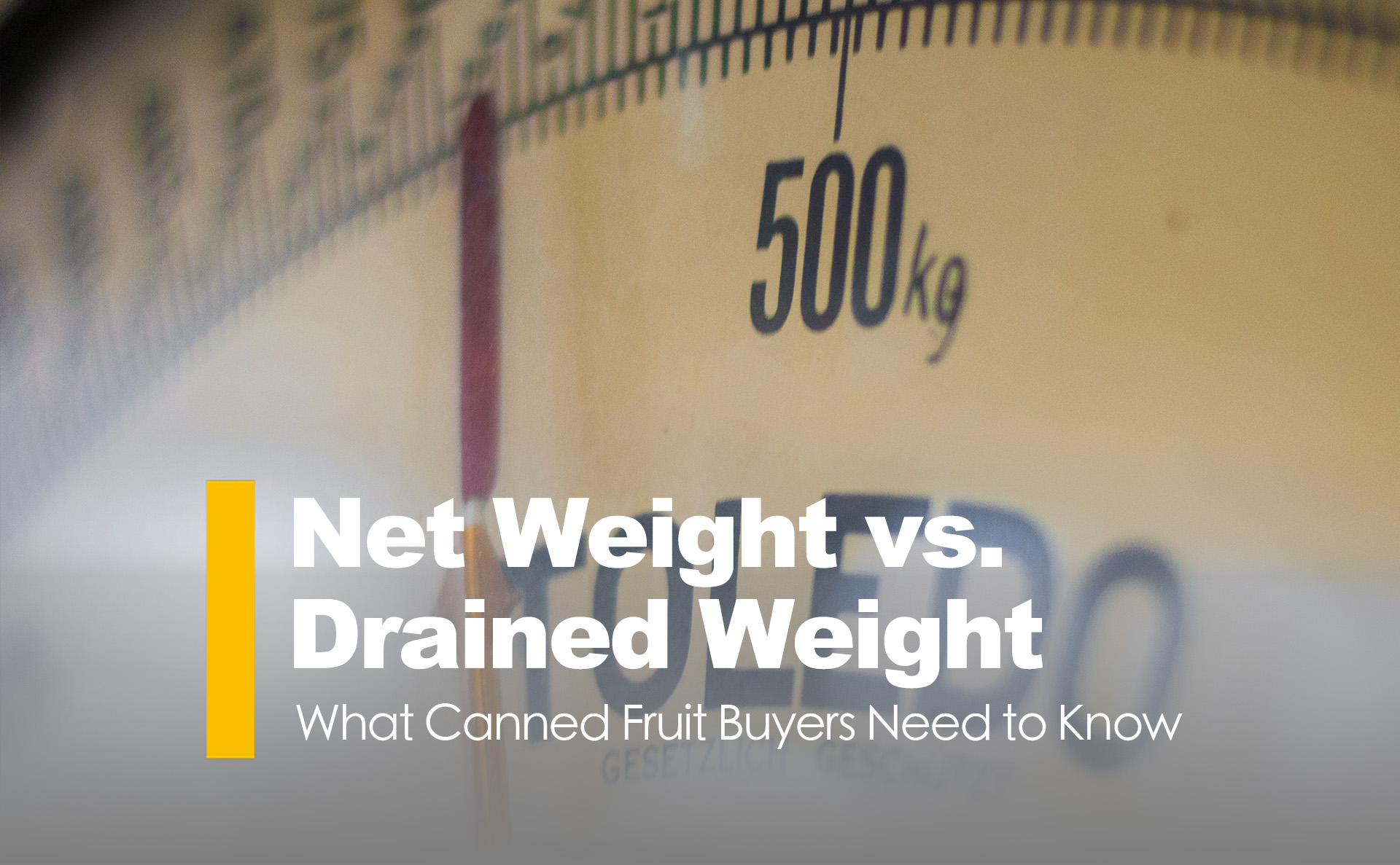 Net Weight vs. Drained Weight: What Canned Fruit Buyers Need to Know