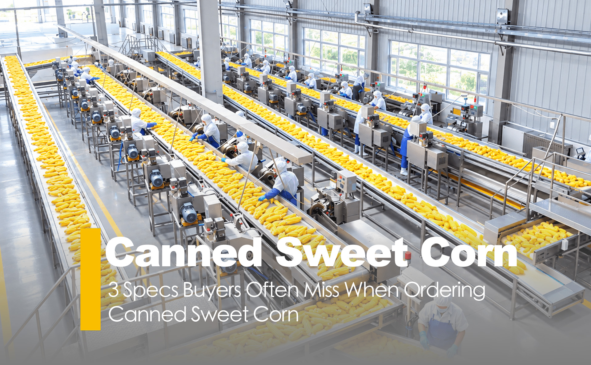 3 Specs Buyers Often Miss When Ordering Canned Sweet Corn
