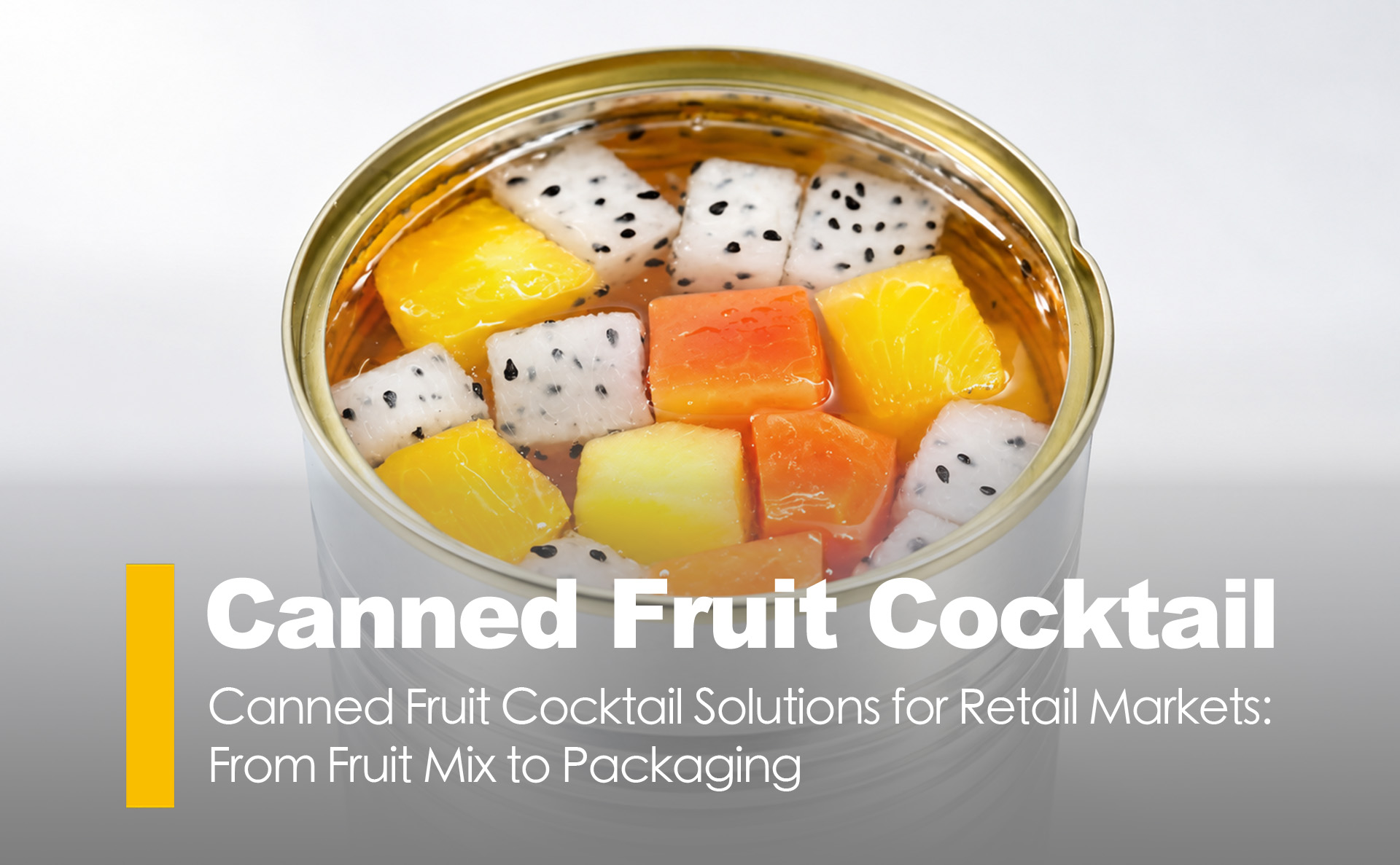 Canned Fruit Cocktail Solutions for Retail Markets: From Fruit Mix to Packaging
